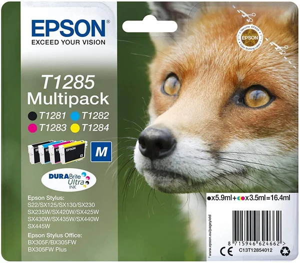 Epson T1285 Multipack Fox Ink Cartridge
