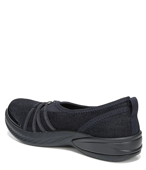 Bzees Women's Niche Slip On - Size: 8, Washed Denim Fabric