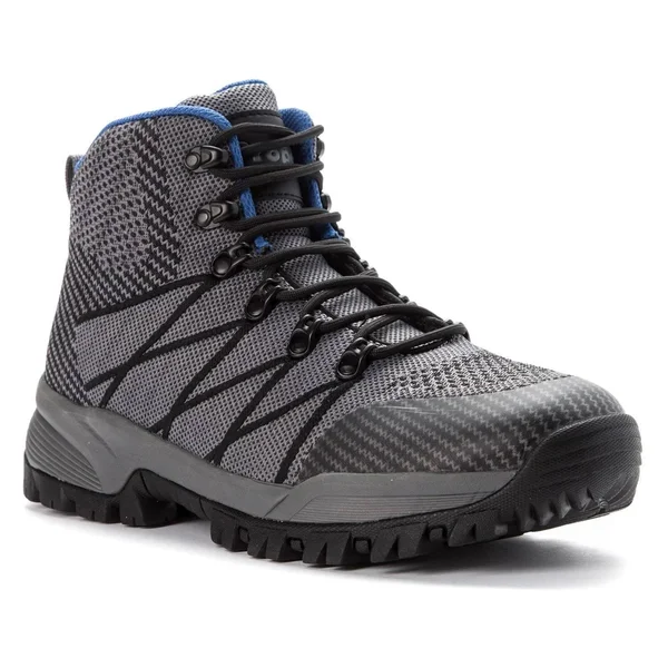 Propet Men's Traverse Waterproof Hiking Boot, Size: 9.5, Grey/Black