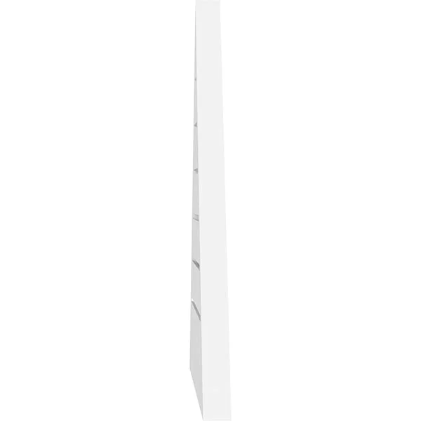 Ekena Millwork GVPTR42X1902SF 42x22W x 19-1/4x22H Triangle Surface Mount PVC Gable Vent 11/12 Pitch: Functional - w/ 2x22W x 1-1