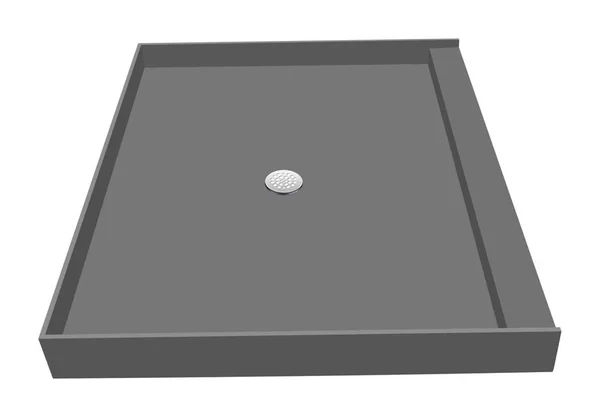 Tile Redi P3642C-PVC 42x22 x 36x22 Single Threshold Shower Base with Drain Plate