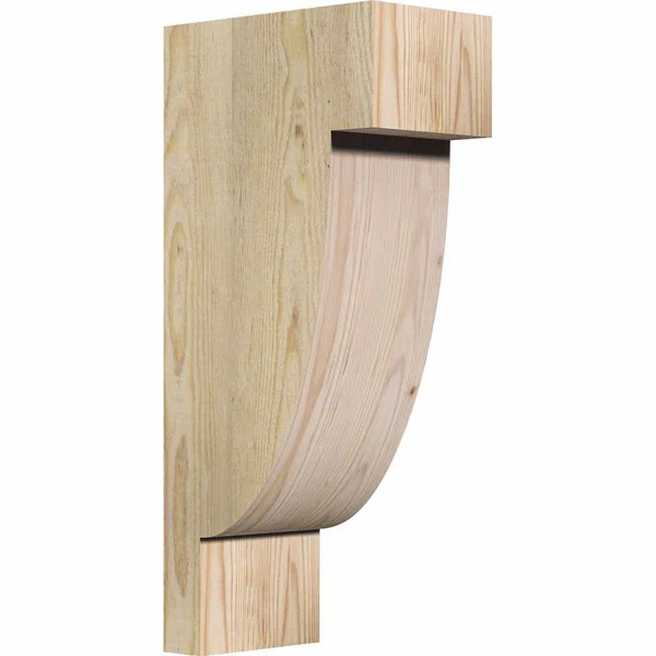6x22W x 10x22D x 22x22H Alpine Rough Sawn Corbel, Douglas Fir