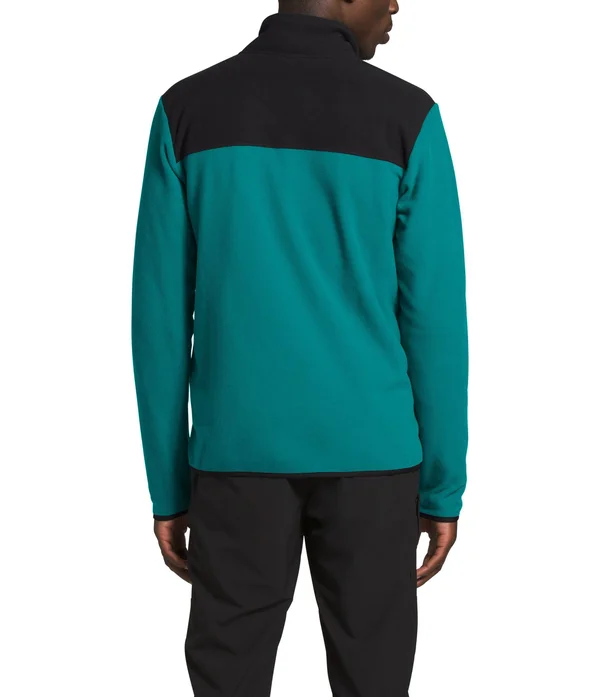 The North Face Men's TKA Glacier Full Zip Jacket - XXL - New Taupe Green, TNF Black