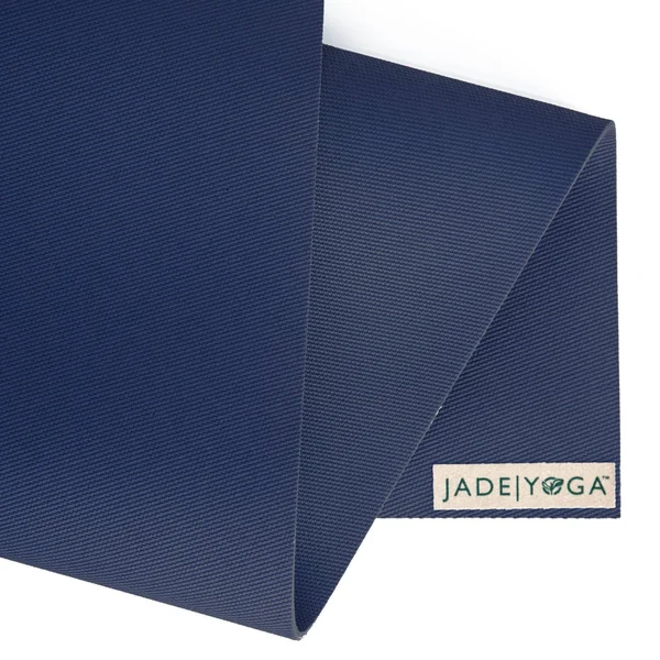 Jade Yoga Harmony Mat - Midnight Blue, 3/16x22 24x22 x 74x22