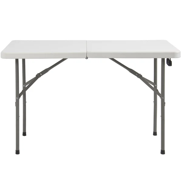 Best Choice Products Portable 4& Folding Utility Table - White
