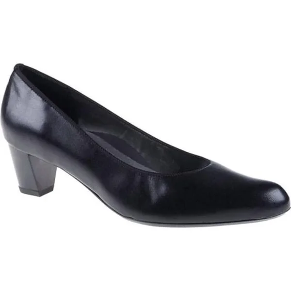 Ara Women's Kelly Dress Pump - Black Leather, 9 M US