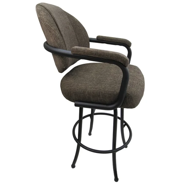 Tobias Designs 26x22 Fabric Swivel Counter Stool in Sanora Brown and Beige - m70BS26_sb_be