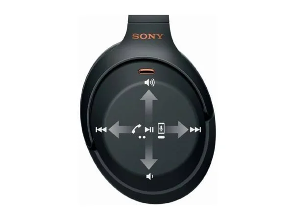 Sony WH-1000XM3 Wireless Noise-Canceling Over-Ear Headphones (Black, with Carrying Case) Bundle Extra Bass Portable Wireless Blu