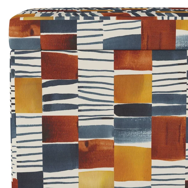Storage Ottomans Navy Cream Rust - Project 62