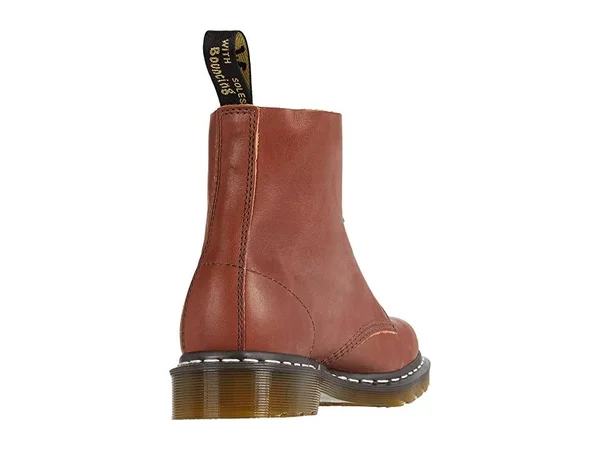 Dr. Martens 1460 Veg Tan Leather Lace Up Boots Tan Work Boots Size 6