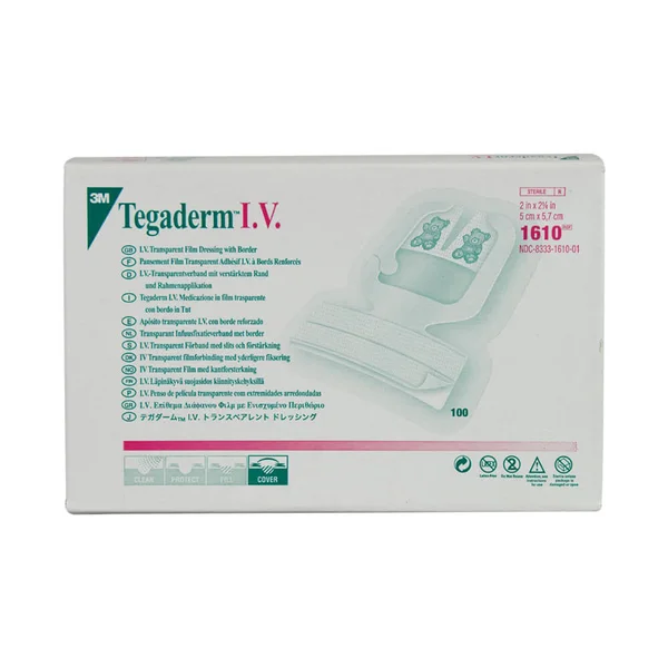 Tegaderm Transparent Film Dressing with Border 2 3/4 x 3 1/4 Box of 100