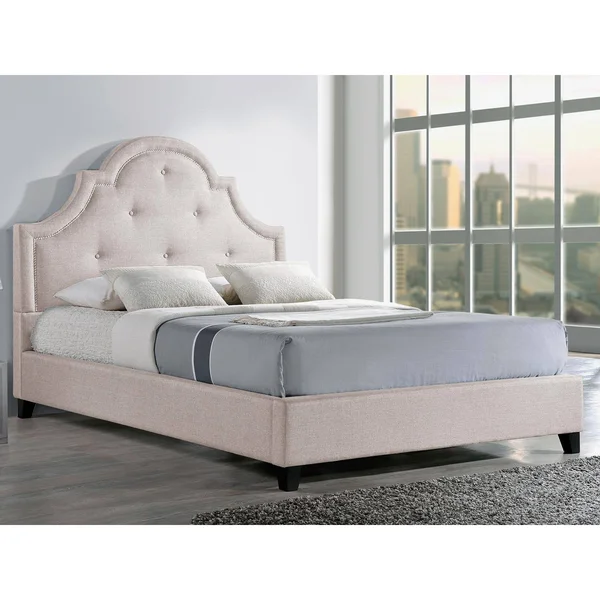 Baxton Studio Martha Upholstered Platform Bed - Size: Full