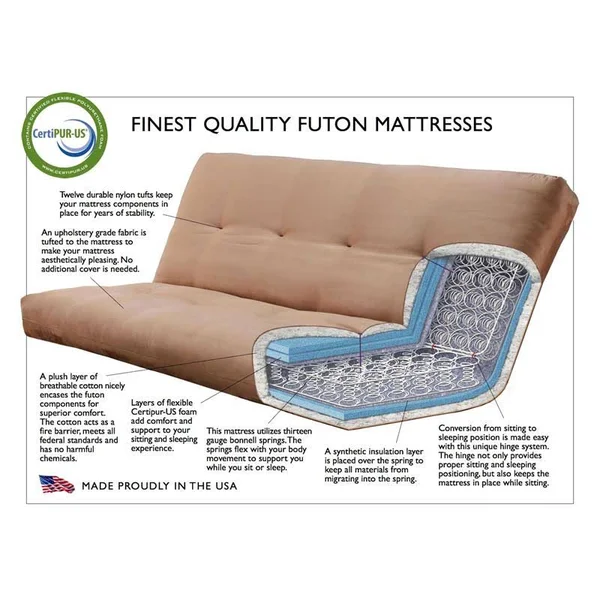 Kodiak Phoenix Frame-Black Finish-Suede Navy Mattress