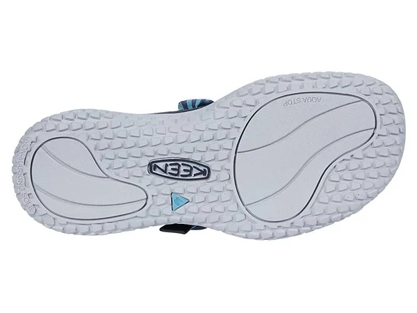 Keen Women's Solr Toe Post Sandal - 6 - Navy - Blue Mist