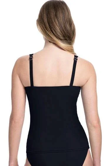 Profile by Gottex Tutti Frutti Underwire Tankini Swim Top - Black (9401D18) 32F