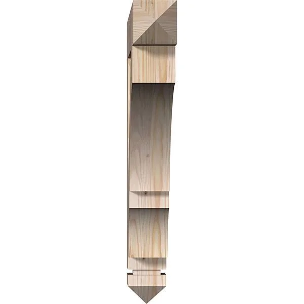 3 1/2x22W x 26x22D x 26x22H Balboa Arts & Crafts Smooth BRACKET - Douglas Fir