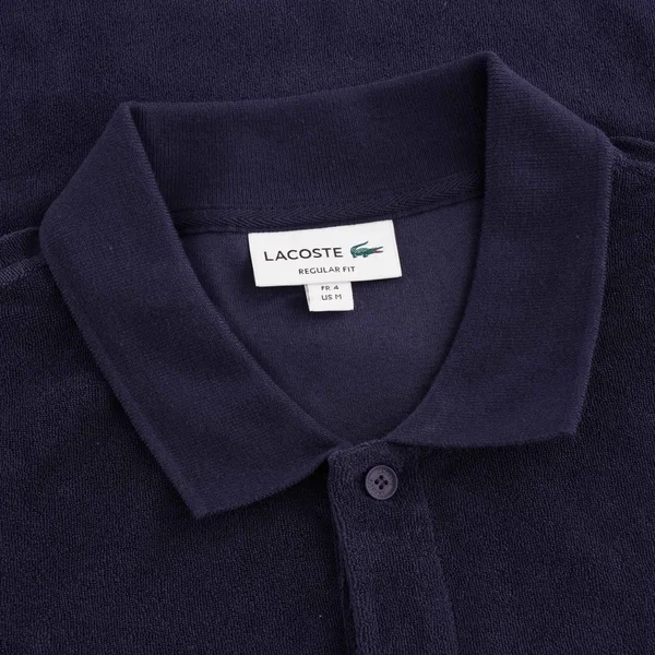 Lacoste Cotton Fleece Blend Regular Fit Polo Shirt - Navy| PH5474-166