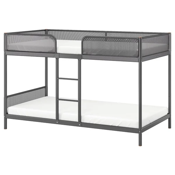 IKEA - TUFFING Bunk Bed Frame - Dark Gray, Twin