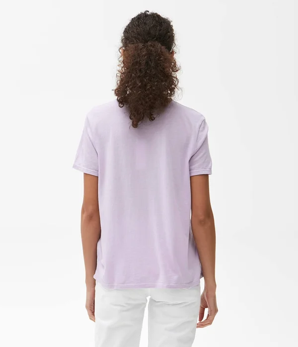 Michael Stars Brittany Relaxed Crew Tshirt in Pink, Size Large