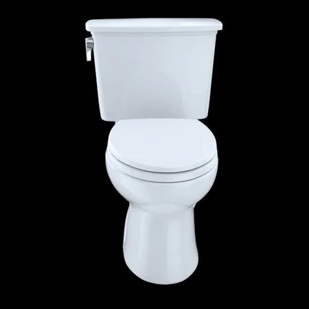 Toto Eco Drake Transitional Two-Piece Elongated 1.28 GPF Toilet - Cotton White CST744EN#01