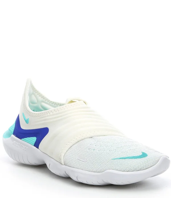 Nike Wmns Free RN Flyknit 3.0 &Sail Racer Blue& Womens Sneakers - Size 7.5