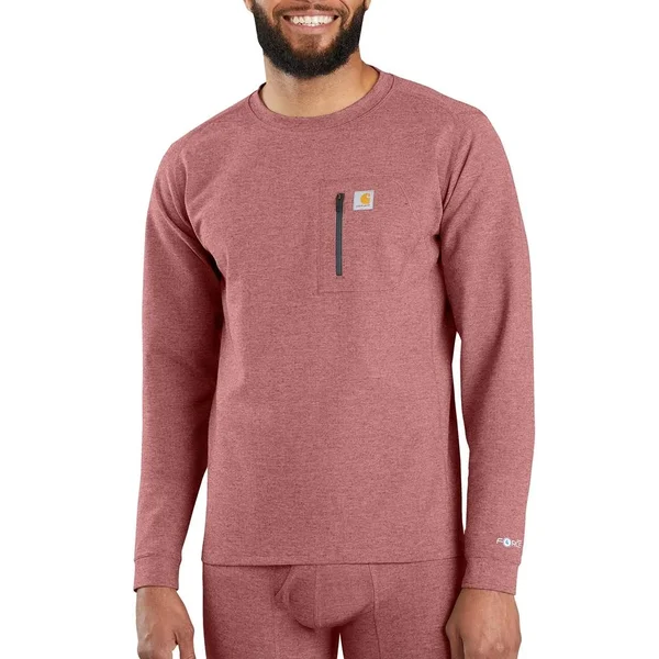 Carhartt Base Force Heavyweight Crew, Brick Red, 3XL Tall