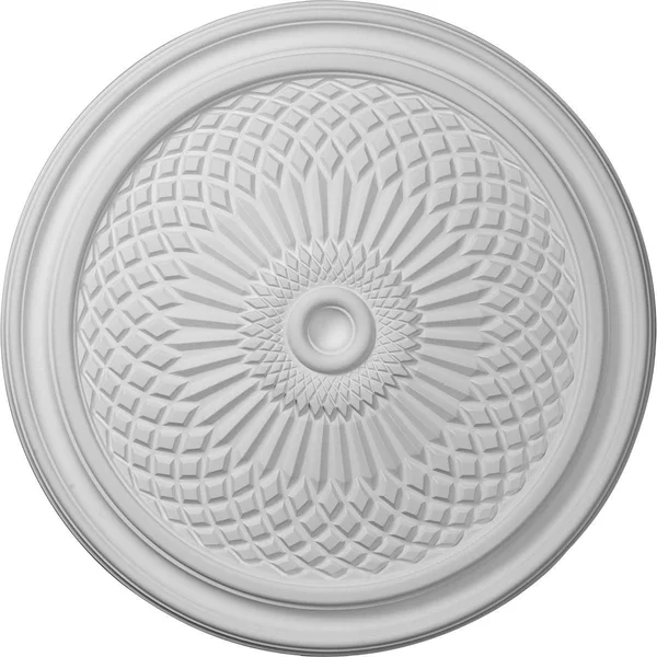 22x22OD x 1 3/4x22P Trinity Ceiling Medallion (Fits Canopies Up to 3x22) - Hand-Painted Polished Copper