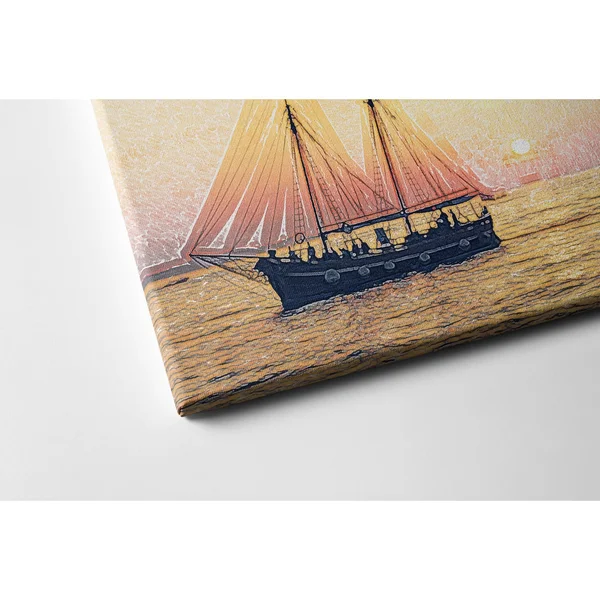 30x22 x 40x22 The Long Journey Premium Stretched Canvas by Amrita Sen Multi-Color