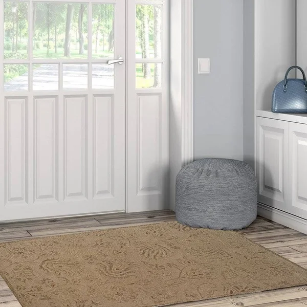Linon Ashton Gold/ Olive Area Rug (4' x 6')