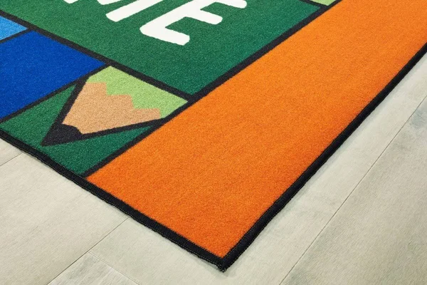 Carpets for Kids 48.36 4 x 6 ft. Rectangle Colorful Pencils Welcome Rug