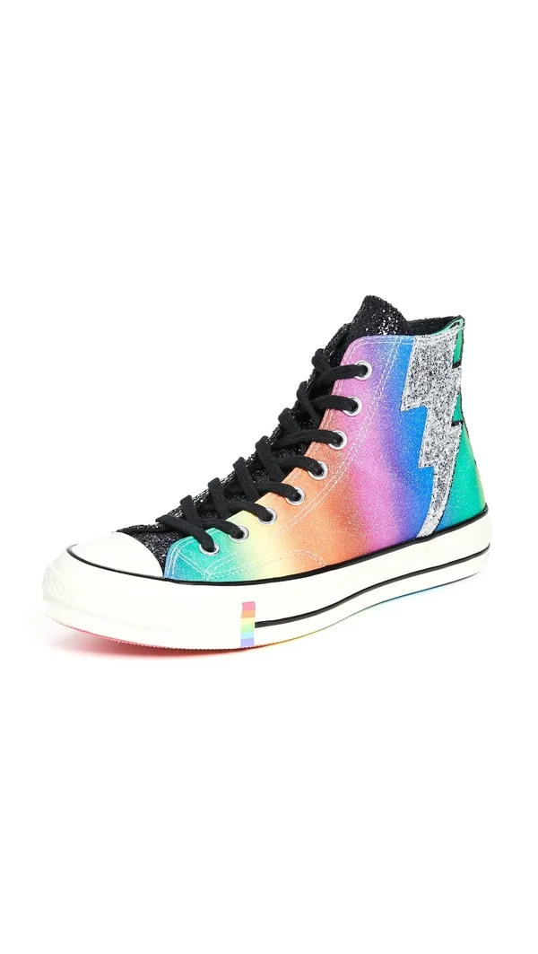 Converse Chuck Taylor 70 Hi Shoes Black/Multi Size 9.5