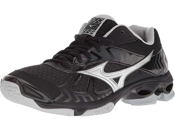 Mizuno Wave Bolt 7 Women's Volleyball Shoes Black/Silver Size 9