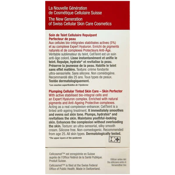 Cellcosmet CellTeint Plumping Cellular Tinted Skincare #02 Rosy Beige 30ml/1.1oz