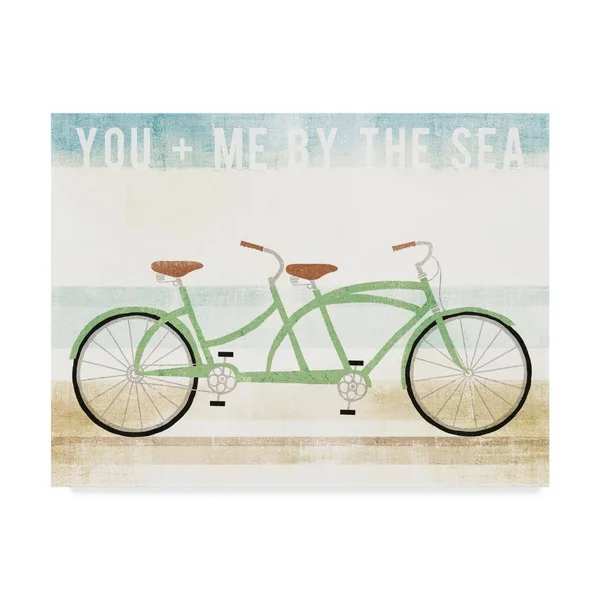 Trademark Fine Art Wap08596-C2432Gg Michael Mullan 'Beach Cruiser Tand