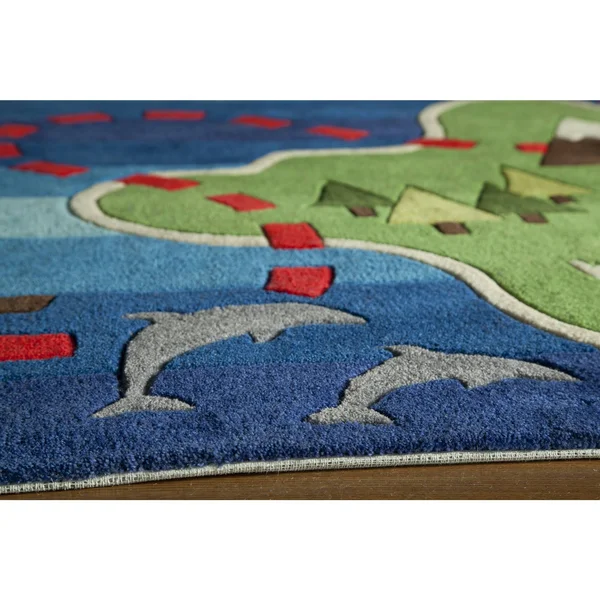 Momeni Lil Mo Whimsy Area Rug - Multi, 5& x 7&