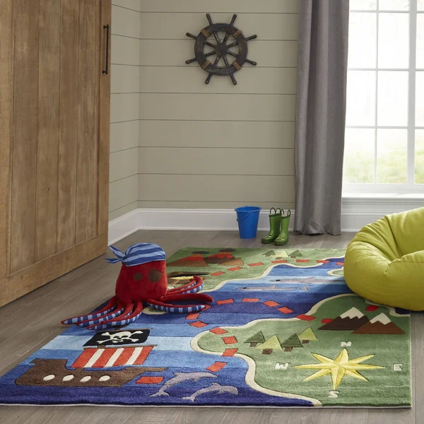 Momeni Lil Mo Whimsy Area Rug - Multi, 5& x 7&