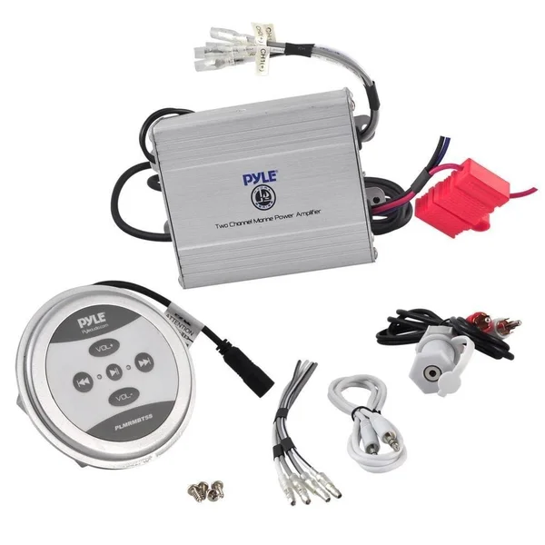 Pyle PLMRMBT7B 4-Channel Marine Amplifier - 1200W