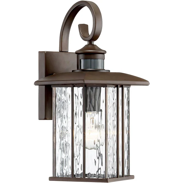 Deaver 15 1/4x22 High Bronze Motion Sensor Outdoor Wall Light