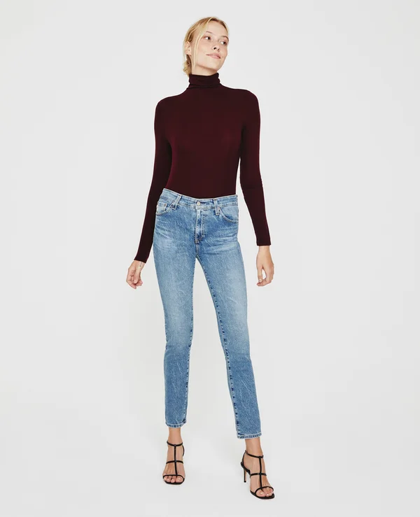 Ag Adriano Goldschmied Mari High-Rise Slim Straight in 18 Years Pride