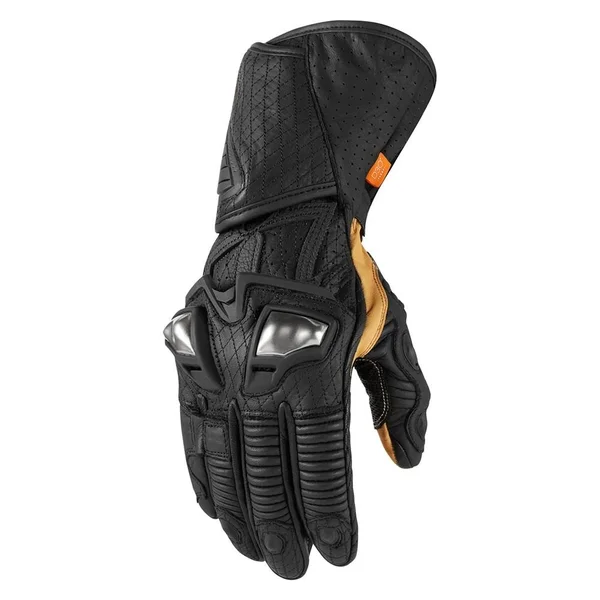Icon 2019 Hypersport GP Long Gloves - Black, Size: XXLarge