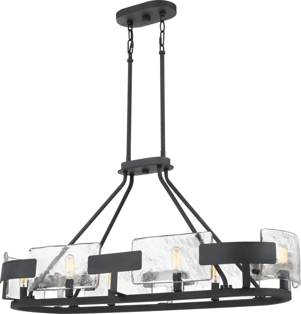 Quoizel 6 Light Stratum Island Chandelier Royal Ebony STM638BA