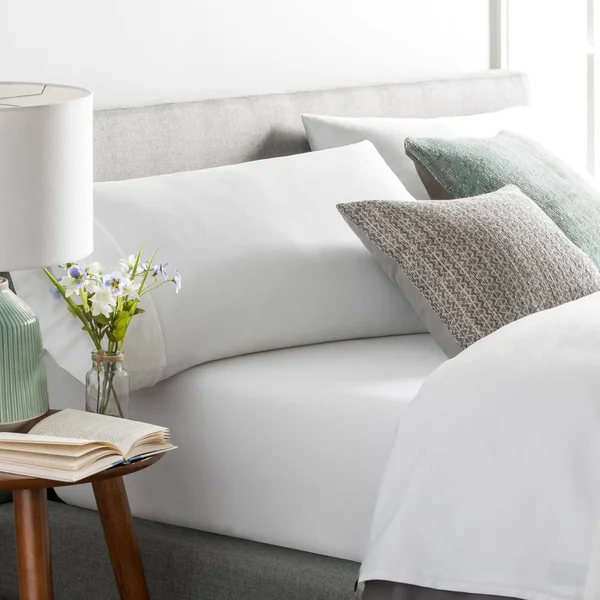 Brookside - Cotton Blend Sheet Set - Wrinkle Resistant - Rich Cotton Look and Feel - Easy Care Fabric - Deep Pocket Design - Spl