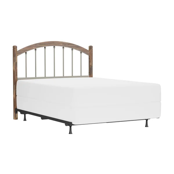 Hillsdale Furniture Bayfront Wood and Metal Headboard with Frame - Pewter - Queen