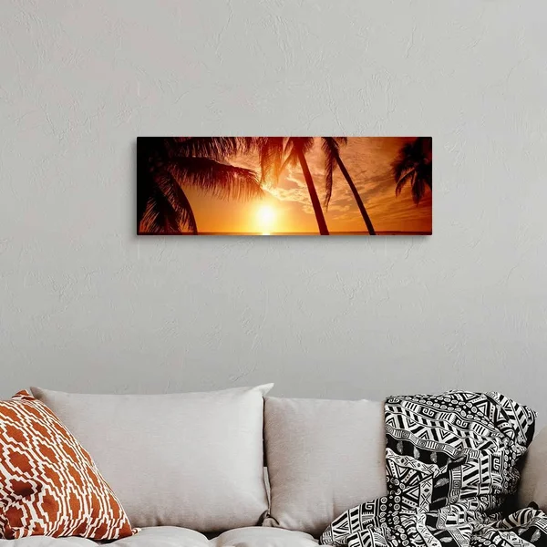 Florida, Fort Meyers, Sunset, Canvas Wall Art, 36x12, Great Big Canvas