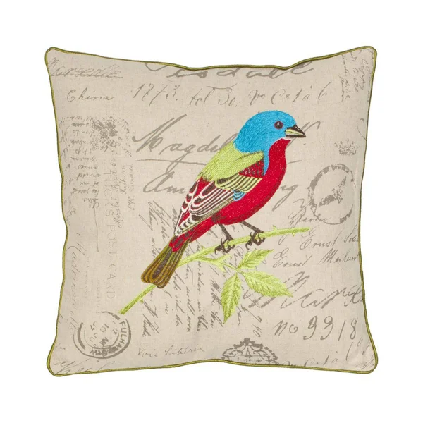 Safavieh Bird 18-inch Cream Decorative Pillows (Set of 2)