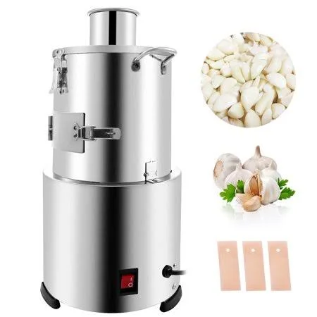 Vevor 110V Full Garlic Peeler Electric 25 kg/h 200 Watt Automatic Stainless Steel Time and Labor Saving Suitable for Home and Co