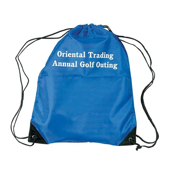 12ct Personalized Large Royal Blue Drawstring Bags