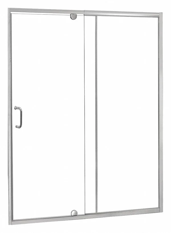 Foremost CVDP4269-CL-SV Shower Door and Panel - silver, pivot, 69 in