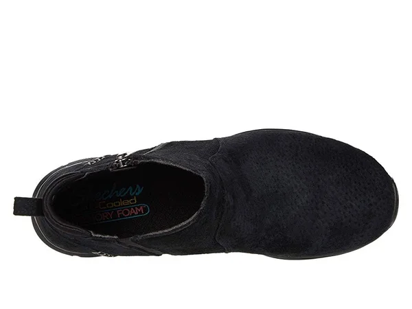 Skechers Women's Seager - Bobble Boots - Black/Black, 7.5