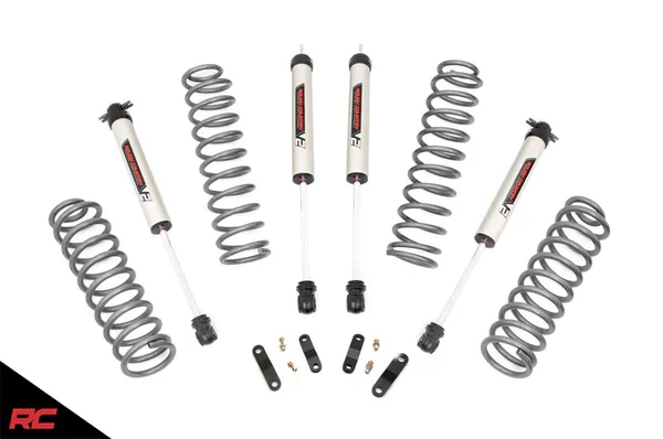 Rough Country 67970 2.5in Jeep Suspension Lift Kit w/ V2 Shocks (07-18 Wrangler JK Unlimited)